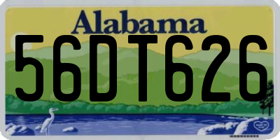 AL license plate 56DT626