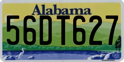 AL license plate 56DT627