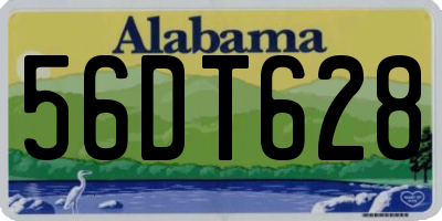 AL license plate 56DT628