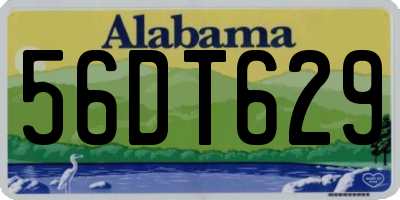 AL license plate 56DT629