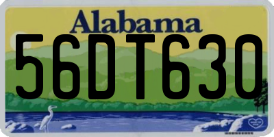 AL license plate 56DT630