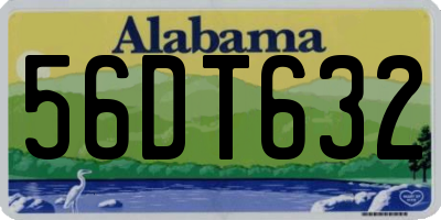 AL license plate 56DT632