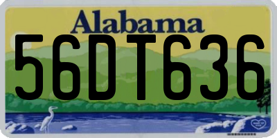 AL license plate 56DT636