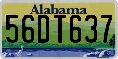 AL license plate 56DT637