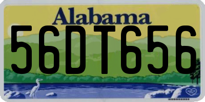 AL license plate 56DT656
