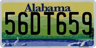 AL license plate 56DT659