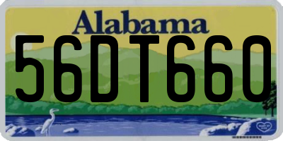AL license plate 56DT660