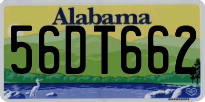 AL license plate 56DT662