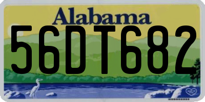 AL license plate 56DT682