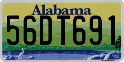 AL license plate 56DT691