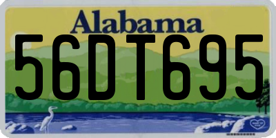 AL license plate 56DT695