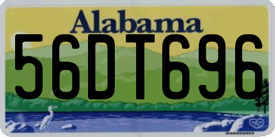 AL license plate 56DT696