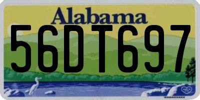 AL license plate 56DT697