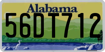 AL license plate 56DT712