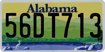 AL license plate 56DT713