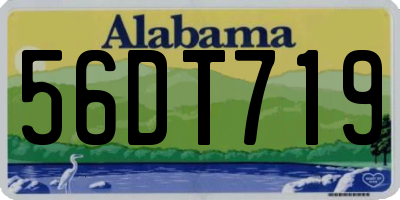 AL license plate 56DT719