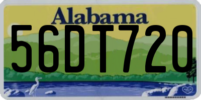 AL license plate 56DT720