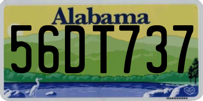 AL license plate 56DT737