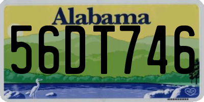 AL license plate 56DT746