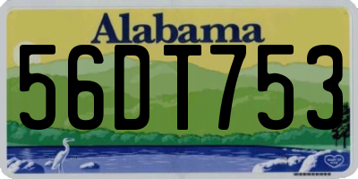 AL license plate 56DT753