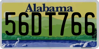 AL license plate 56DT766