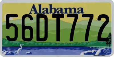 AL license plate 56DT772