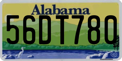 AL license plate 56DT780