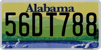 AL license plate 56DT788