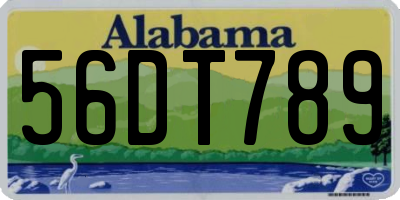 AL license plate 56DT789