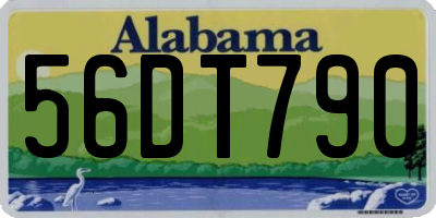 AL license plate 56DT790