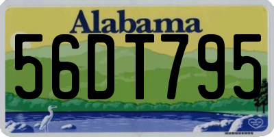 AL license plate 56DT795
