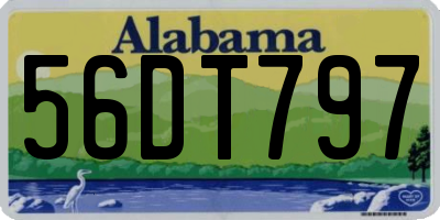 AL license plate 56DT797