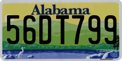 AL license plate 56DT799