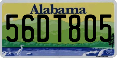 AL license plate 56DT805