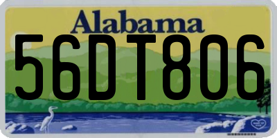 AL license plate 56DT806