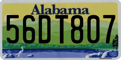 AL license plate 56DT807