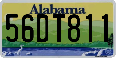 AL license plate 56DT811
