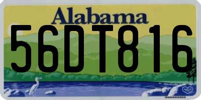 AL license plate 56DT816
