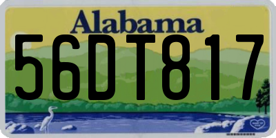 AL license plate 56DT817