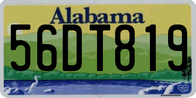 AL license plate 56DT819