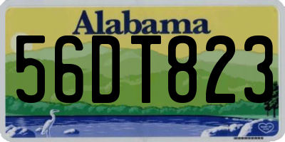 AL license plate 56DT823