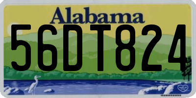 AL license plate 56DT824
