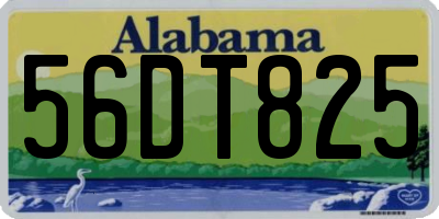 AL license plate 56DT825