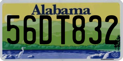 AL license plate 56DT832