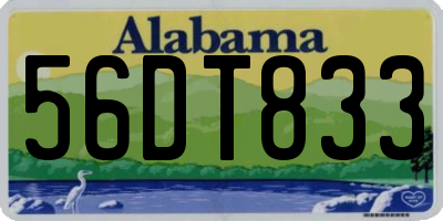 AL license plate 56DT833