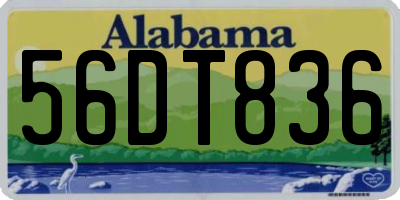 AL license plate 56DT836