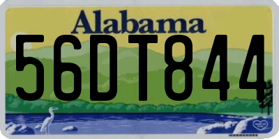 AL license plate 56DT844