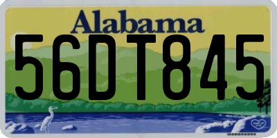 AL license plate 56DT845