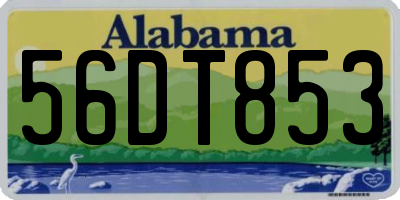 AL license plate 56DT853