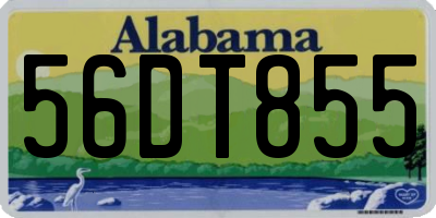 AL license plate 56DT855